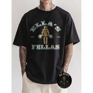 Ellas Fellas Vintage Retro Tee Matching Squad 70S Style T-Shirt .